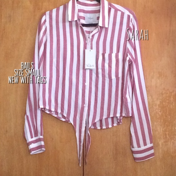 Rails Striped Tie Front Top - Picture 5 of 5